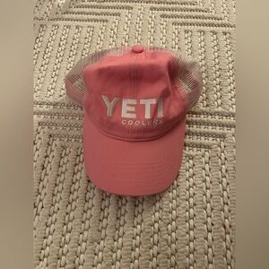Yeti Cooler Women’s Sporty Pink and White Baseball Cap Hat